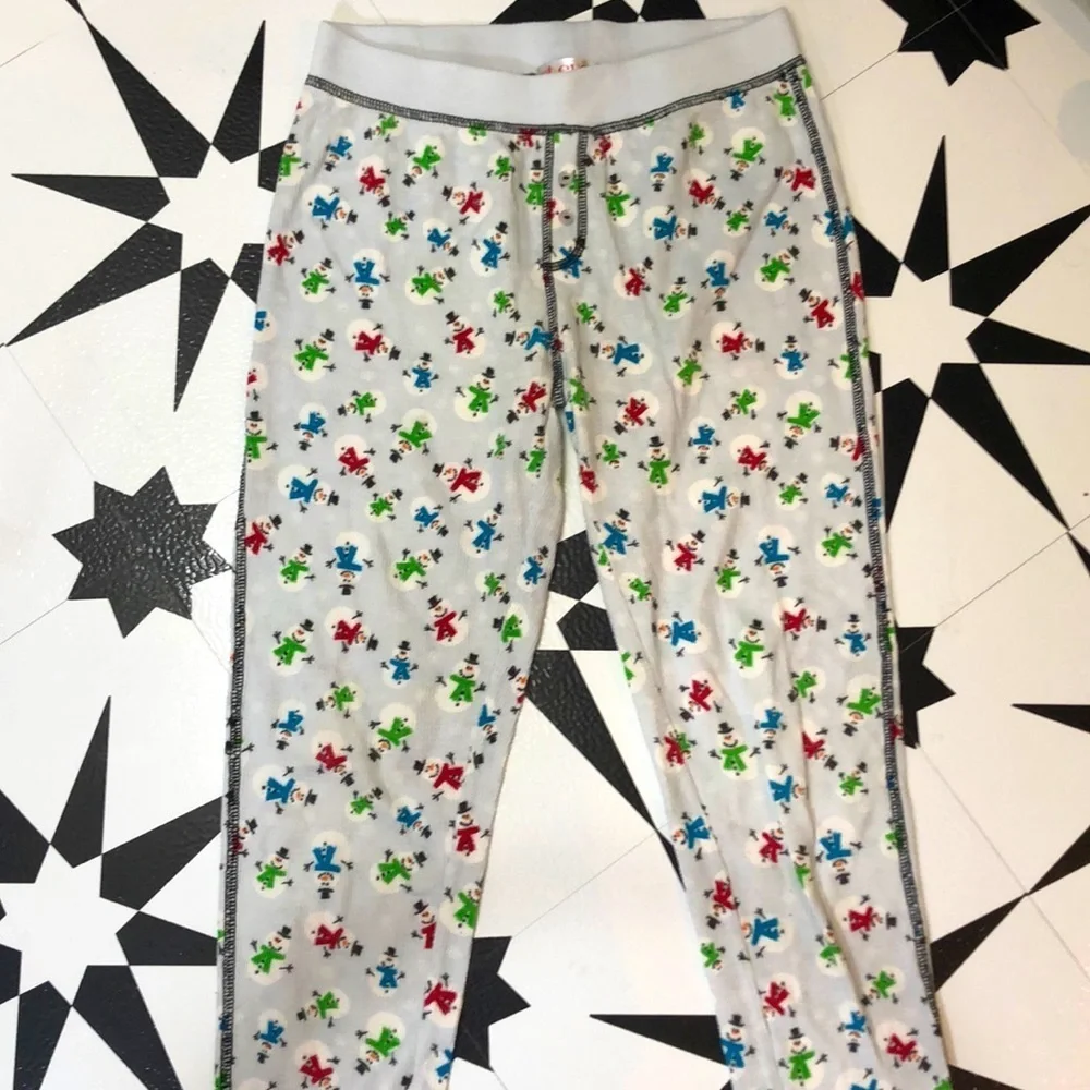 Xmas PJ woman pajamas Christmas snowmen loungers